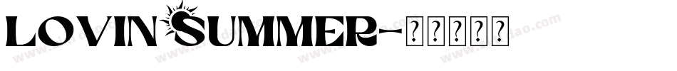 LovinSummer字体转换