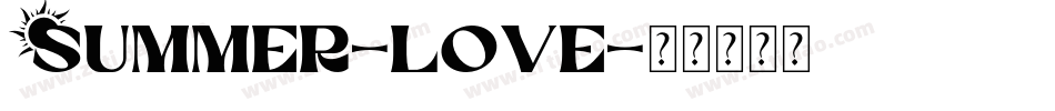Summer-Love字体转换