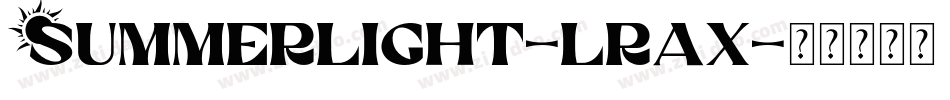SummerLight-lrAX字体转换