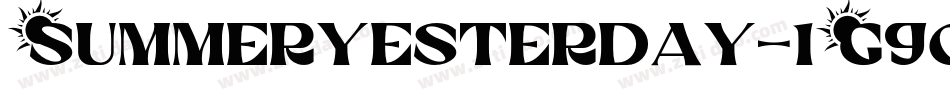 SummerYesterday-1G9qv字体转换