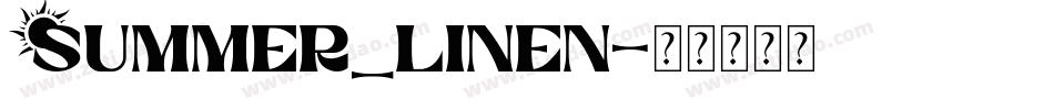 Summer_Linen字体转换