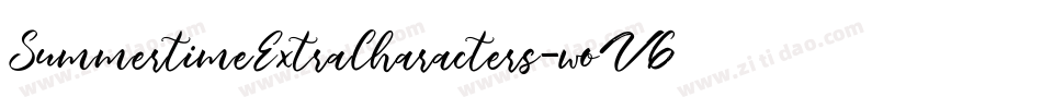 SummertimeExtraCharacters-woV6字体转换