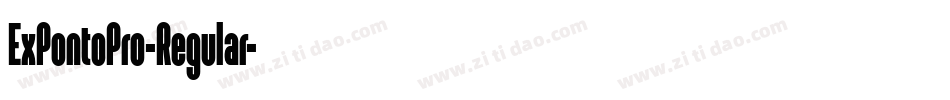 ExPontoPro-Regular字体转换