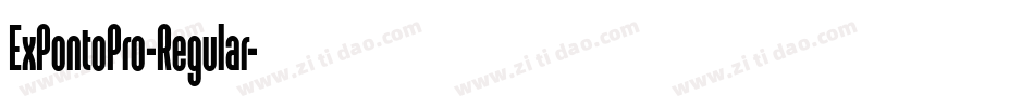 ExPontoPro-Regular字体转换