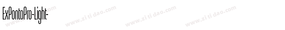 ExPontoPro-Light字体转换