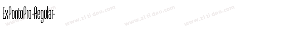 ExPontoPro-Regular字体转换