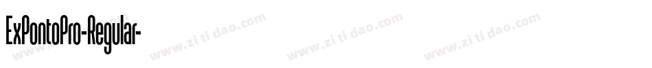 ExPontoPro-Regular字体转换