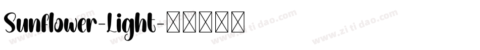 Sunflower-Light字体转换