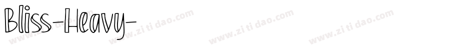 Bliss-Heavy字体转换