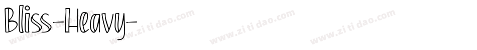 Bliss-Heavy字体转换