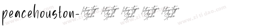 peacehouston字体转换