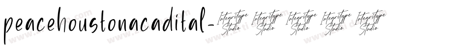 peacehoustonacadital字体转换