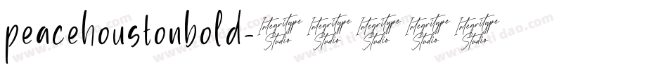 peacehoustonbold字体转换