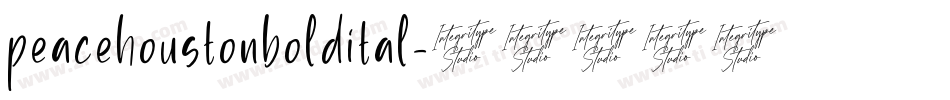 peacehoustonboldital字体转换
