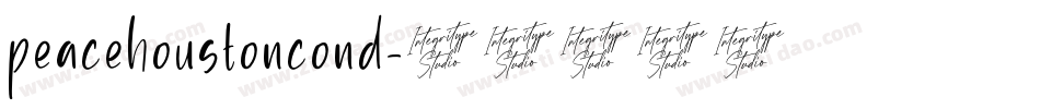 peacehoustoncond字体转换