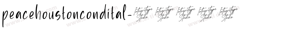 peacehoustoncondital字体转换
