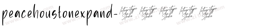 peacehoustonexpand字体转换