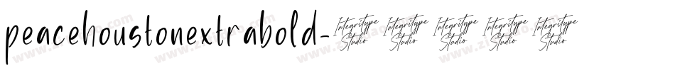 peacehoustonextrabold字体转换