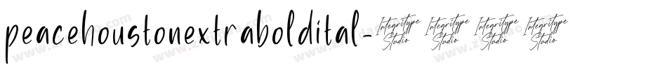 peacehoustonextraboldital字体转换