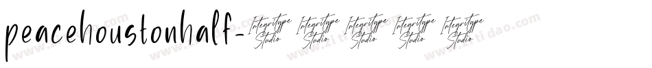 peacehoustonhalf字体转换