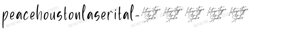 peacehoustonlaserital字体转换
