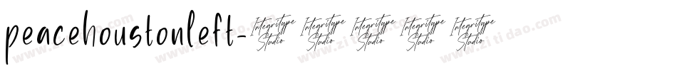 peacehoustonleft字体转换