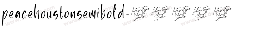 peacehoustonsemibold字体转换