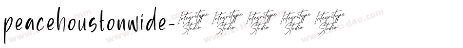 peacehoustonwide字体转换