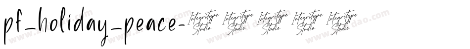 pf_holiday_peace字体转换