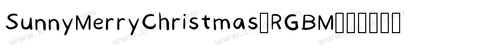 SunnyMerryChristmas-RGBM字体转换