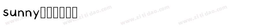 sunny字体转换