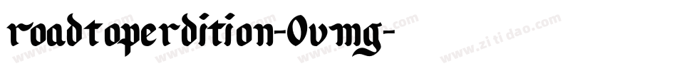 RoadToPerdition-0vMG字体转换