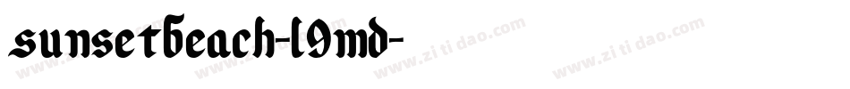 SunsetBeach-L9mD字体转换