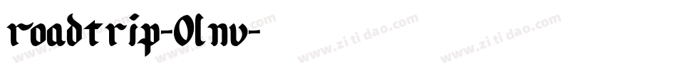 RoadTrip-0Lnv字体转换