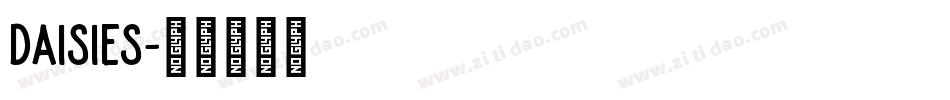 Daisies字体转换