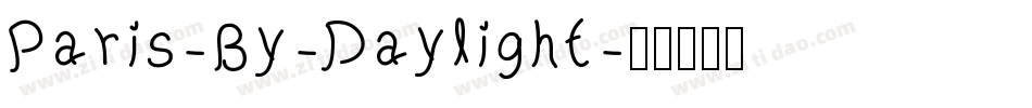 Paris-By-Daylight字体转换