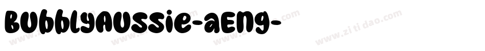 BubblyAussie-aEng字体转换