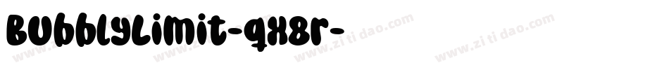 BubblyLimit-qX8r字体转换