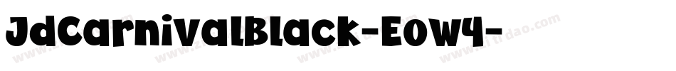 JdCarnivalBlack-Eow4字体转换