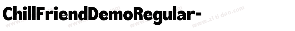 ChillFriendDemoRegular字体转换