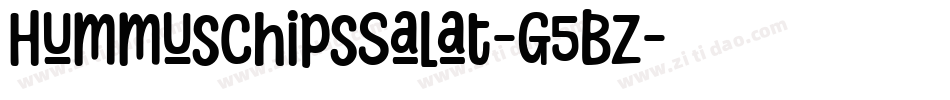 HummusChipsSalat-G5BZ字体转换