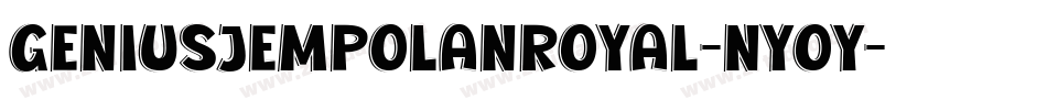 GeniusJempolanRoyal-nYoY字体转换