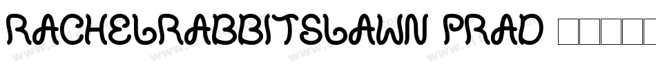 RachelRabbitsLawn-Prad字体转换