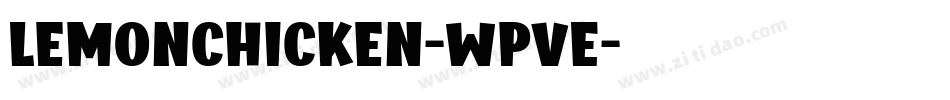 Lemonchicken-WpvE字体转换