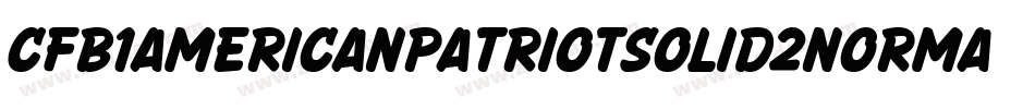 Cfb1AmericanPatriotSolid2Normal-wB86字体转换