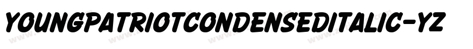 YoungPatriotCondensedItalic-Yz3l4字体转换