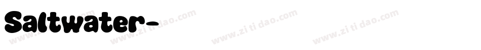 Saltwater字体转换