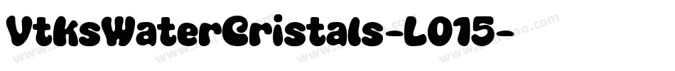 VtksWaterCristals-LO15字体转换