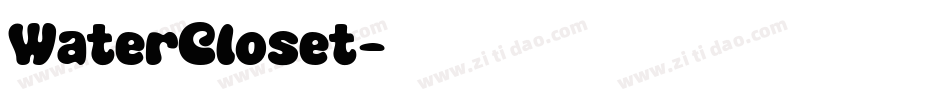 WaterCloset字体转换
