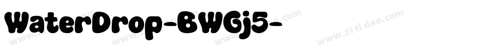 WaterDrop-BWGj5字体转换